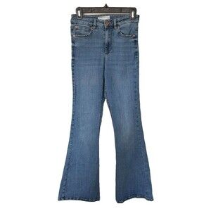Boho Chic Y2K Indie Sleeze HIppie Urban Garage Denim Flare Jeans Mid-Rise 26